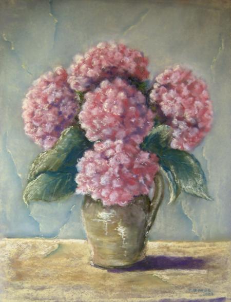 hortencias et pot de beauronne