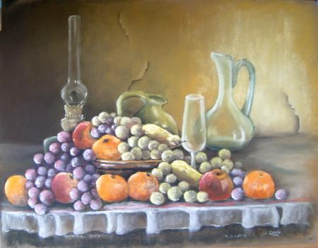 pastels sec sur cansson